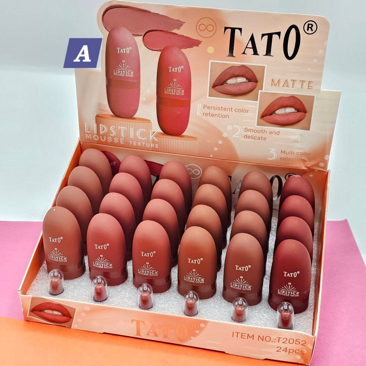 رژلب های جامد برند تاتو سری A