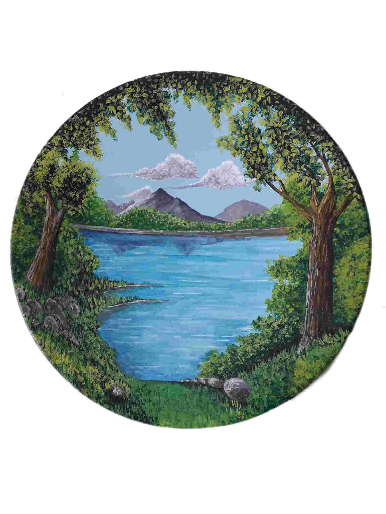 دیوارکوب دکوراسیون طرح منظره شمعدانی 